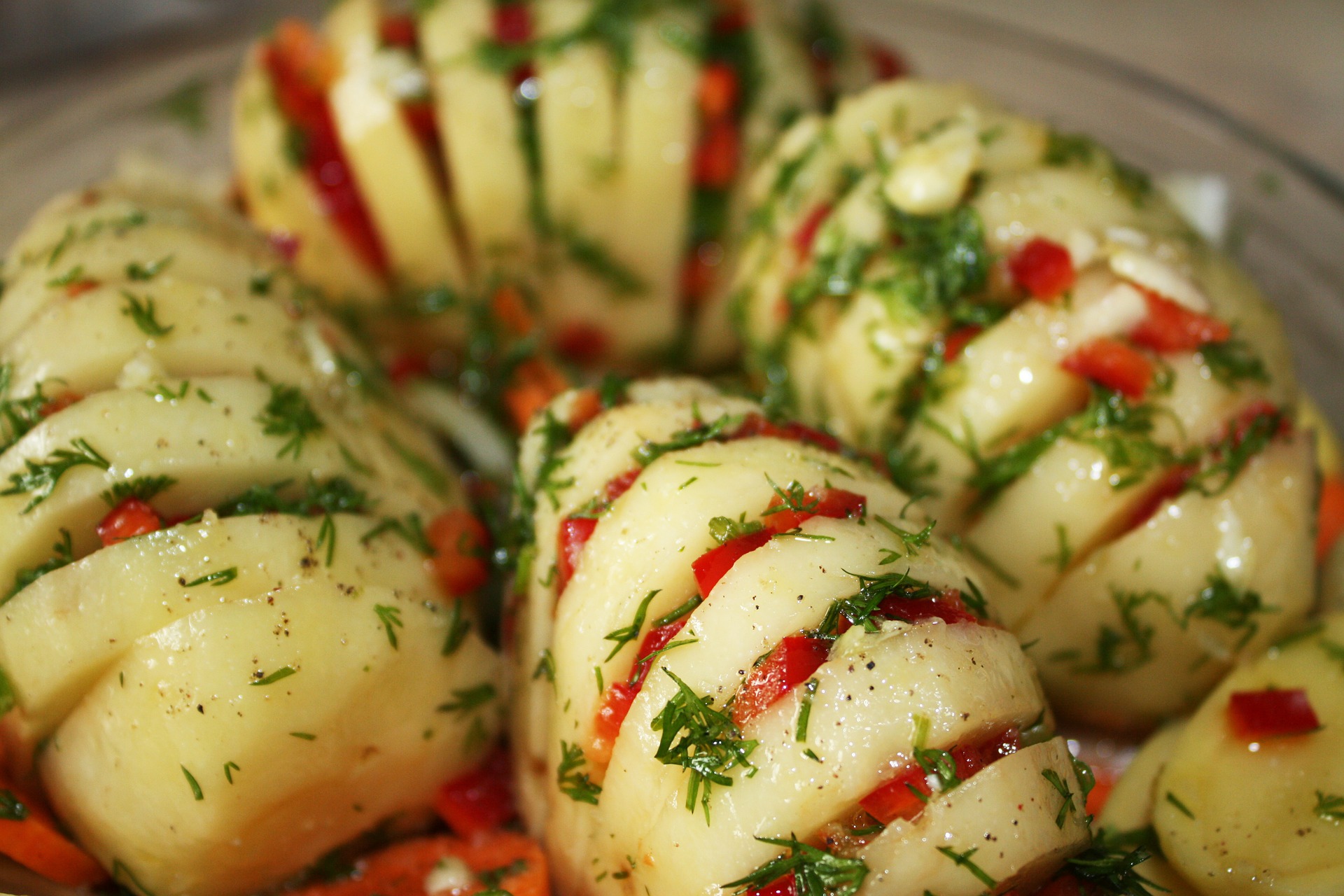 Pommes de terre farcies aux légumes d'été