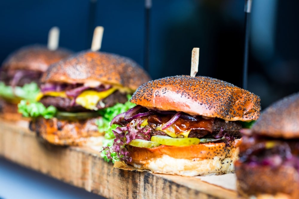 Dessous de verre Hamburger : Le Burger en tranche pour vos soirées !